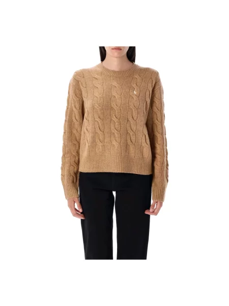 Sweter Ralph Lauren z kaszmiru brązowy