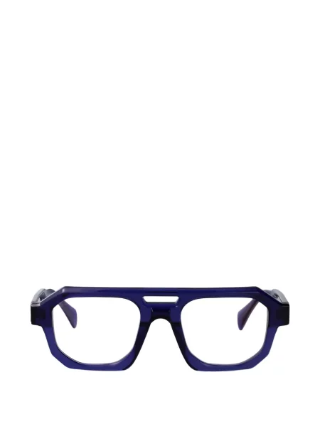 Ochelari de soare Kuboraum cu imprimeu geometric albastru