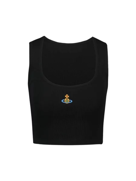 Top Vivienne Westwood z autografem czarny