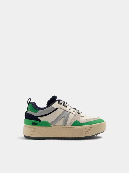 Lacoste Кросівки Шкіра сірий