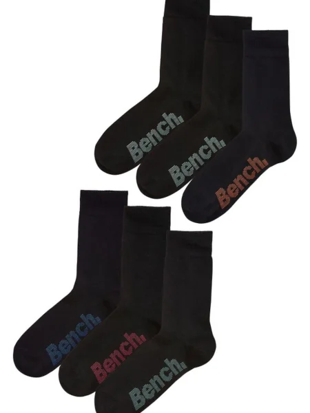 BENCH Nogavice modra / zelena črna