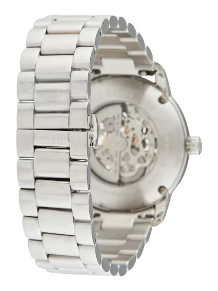 Fossil Hodinky Heritage Skeleton Strieborná čierna