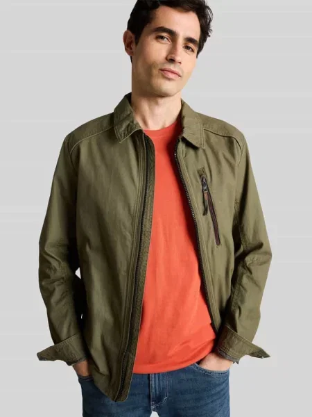 T-shirt o kroju regular fit z czystej bawełny Tom Tailor pomarańczowa
