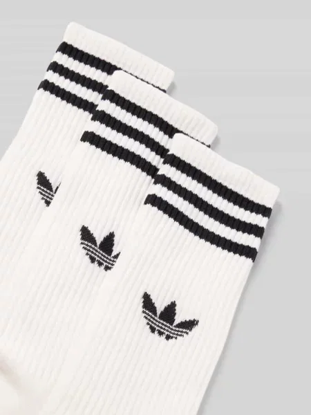 Skarpety Adidas Originals z nadrukiem białe