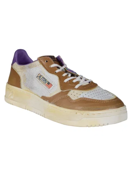 Sneakersy Autry skórzane brązowe