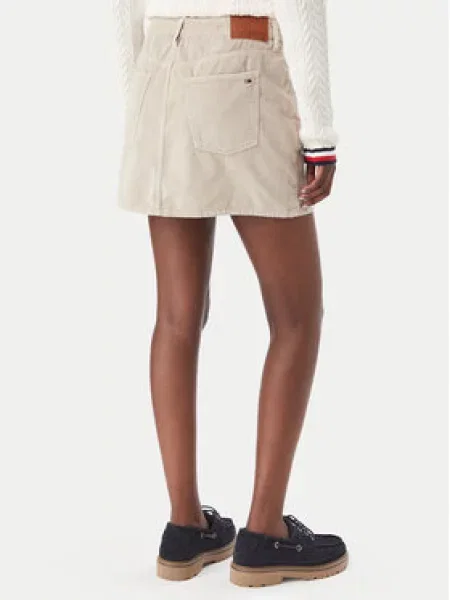 Tommy Jeans Mini krilo bež