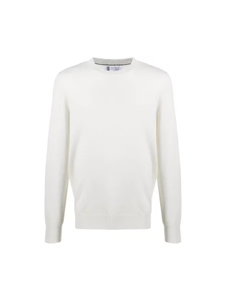 Sweter Brunello Cucinelli biały