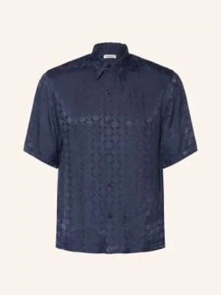 Sandro Koszula Z Krótkim Rękawem Regular Fit Z Żakardu blau