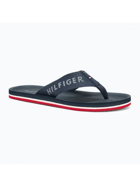 Мъжки джапанки Tommy Hilfiger Comfort Beach Sandal military denim синьо