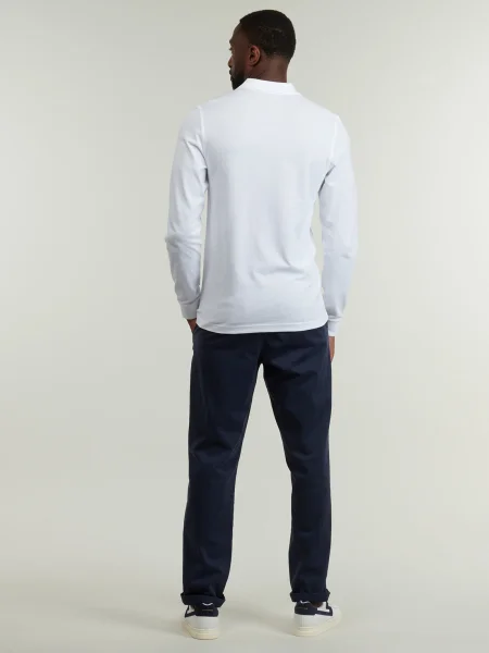 Cămașă Fred Perry cu mâneci lungi lungă alb