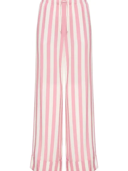 S.Oliver Pantaloni de pijama roz alb