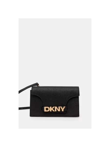 Dkny torebka skórzana czarny