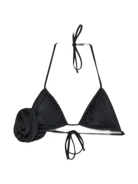 Top Moschino cu model floral cu aplicații negru