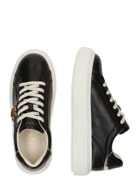 Pinko De piele sneakers YOKO negru