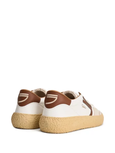 Sneakerși Puraai cu aplicații alb