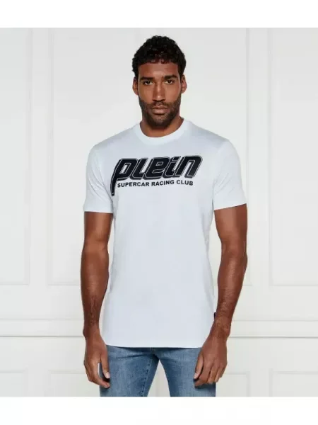 Philipp Plein Tricou Racing Club alb