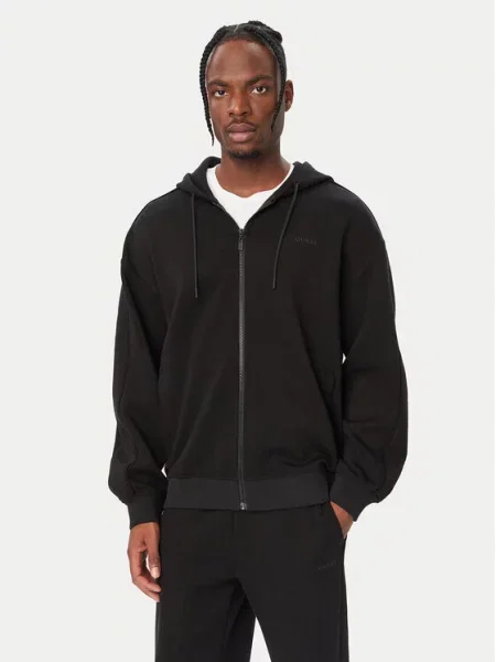 Guess Μπλούζα Oversize μαύρο