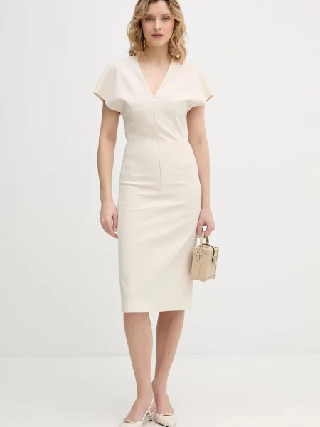 Patrizia Pepe Rochie cocktail Écru bej