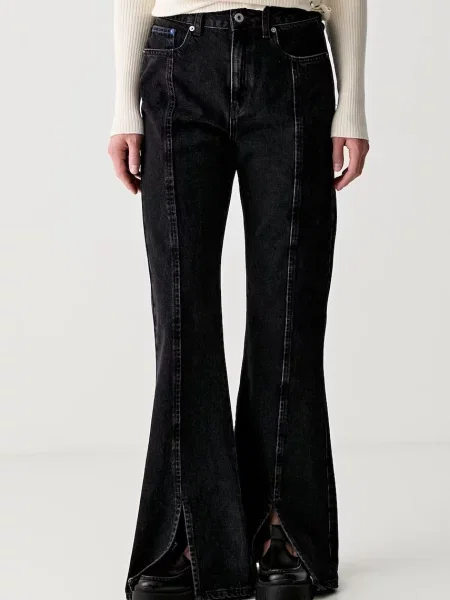 Karl Lagerfeld Jeans blugi flared pentru femei negru