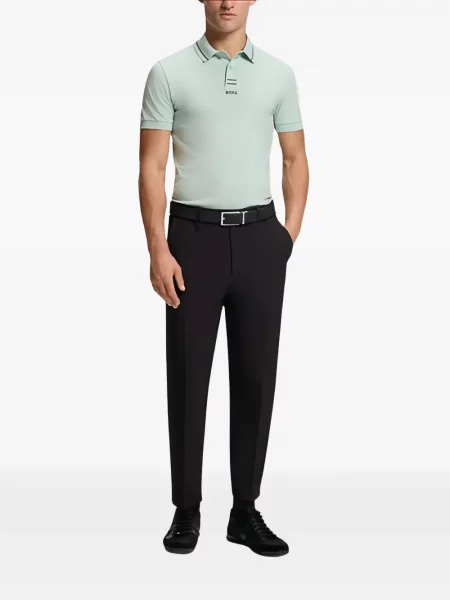 Polo Boss cu dungi verde