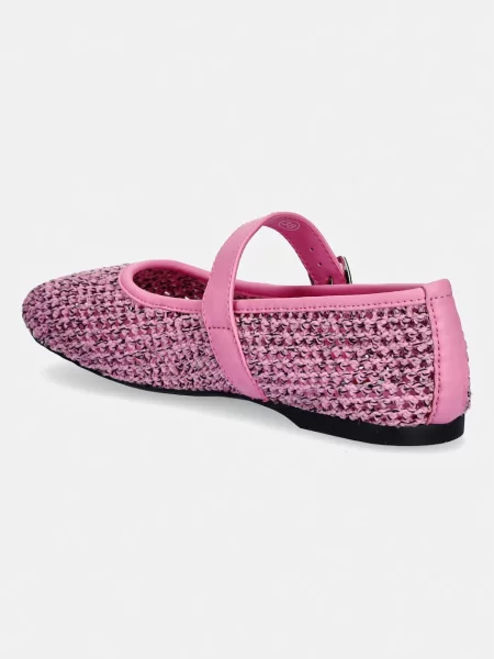 Tommy Jeans baleriny TJW KNITTED BALLERINA różowe