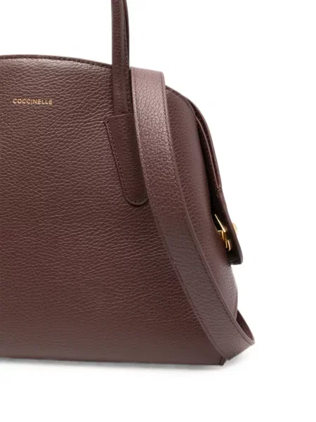 Geantă shopper Coccinelle din piele maro