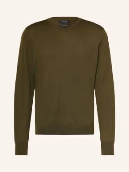 Strokesman's Sweter Z Wełny Merynosowej gruen