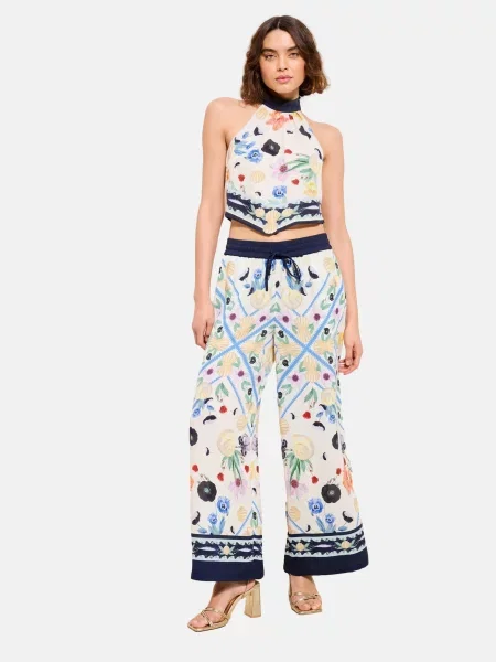 Lipsy Pantaloni / bleumarin bej