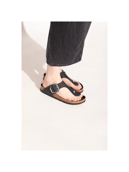 Klapki Birkenstock na sprzączkę czarne