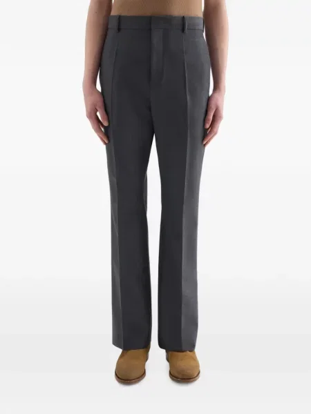 Pantaloni Jil Sander de lână gri