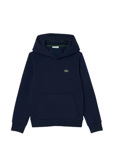 Dětska mikina s kapucí Lacoste modrá