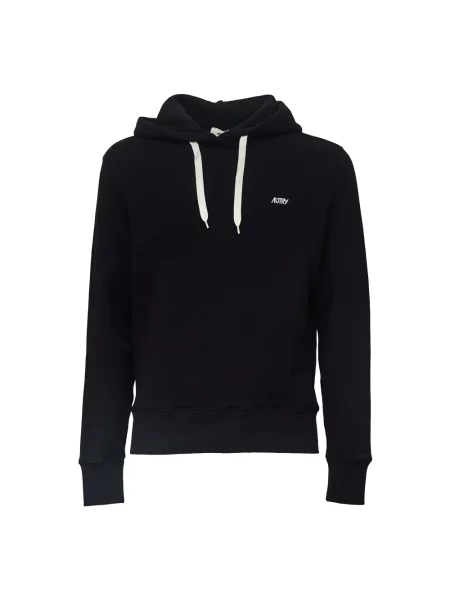 Bluza z kapturem Autry z kapturem z logo czarna