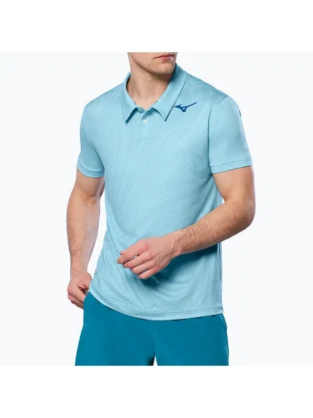 Tricou polo de tenis pentru bărbați Mizuno Charge Shadow Polo blue glow albastru