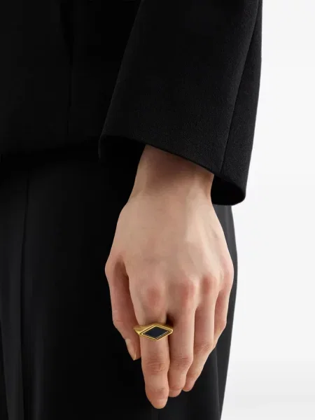 Inel Jil Sander cu model argyle
