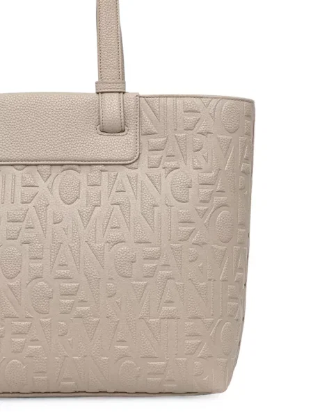 Geantă shopper Armani Exchange cu autograf