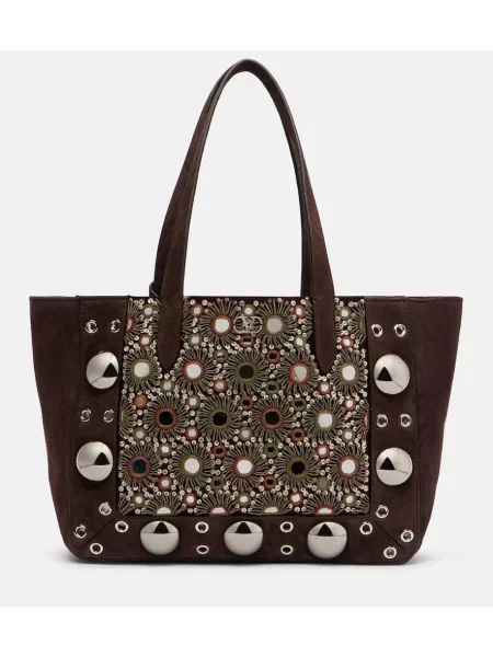 Torbica Valentino Garavani iz semiša rjava