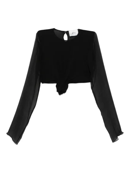 Top Atu Body Couture lung negru