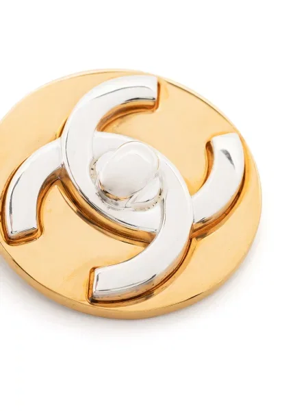 Brož Chanel Pre-owned zlatá