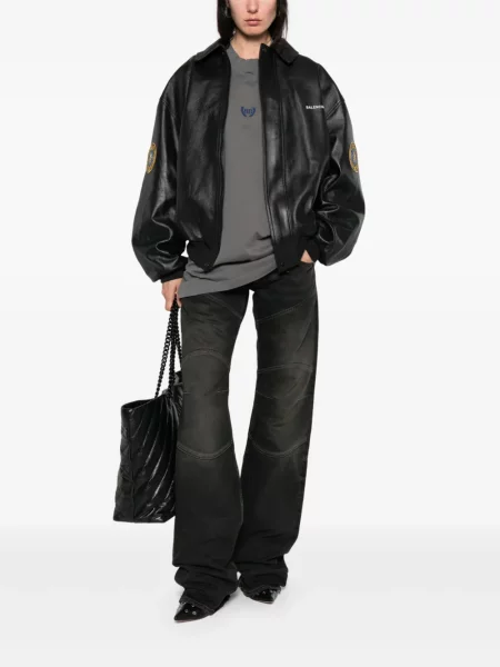Μπλούζα Balenciaga με κέντημα γκρι