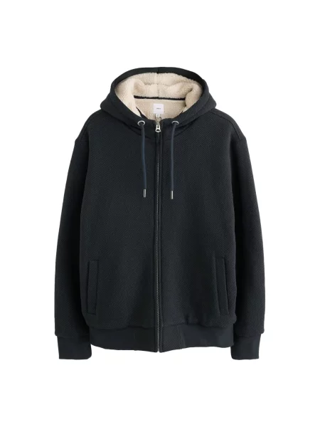 Next Jachetă fleece bleumarin