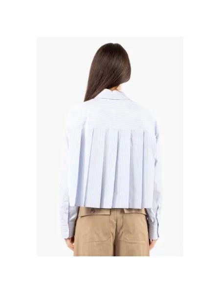 Weekend Max Mara Bluzka Koszulowa Eden blau biała