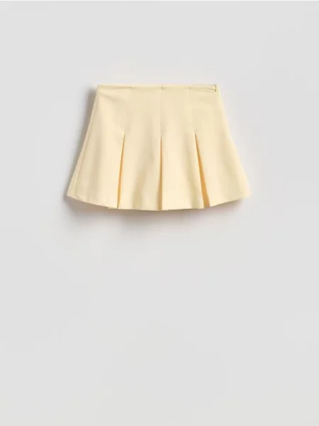 Reserved Pantaloni-fustă netezi galben-deschis galben