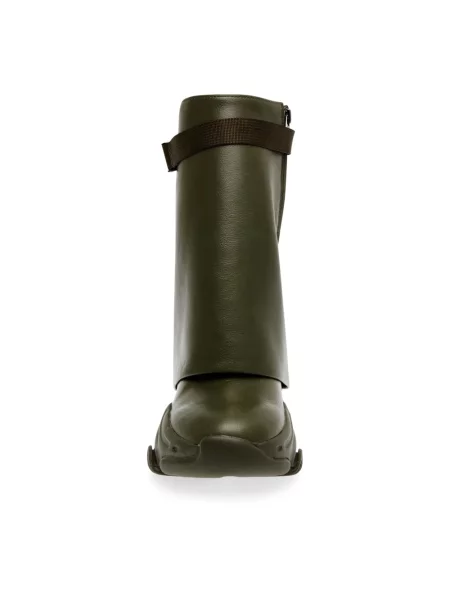 Botki Steve Madden skórzane zielone