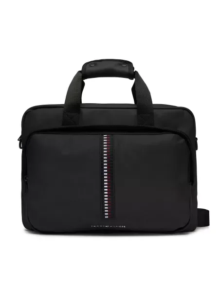 Geantă pentru laptop Tommy Hilfiger negru