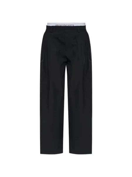 Pantaloni Alexander Wang cu autograf negru