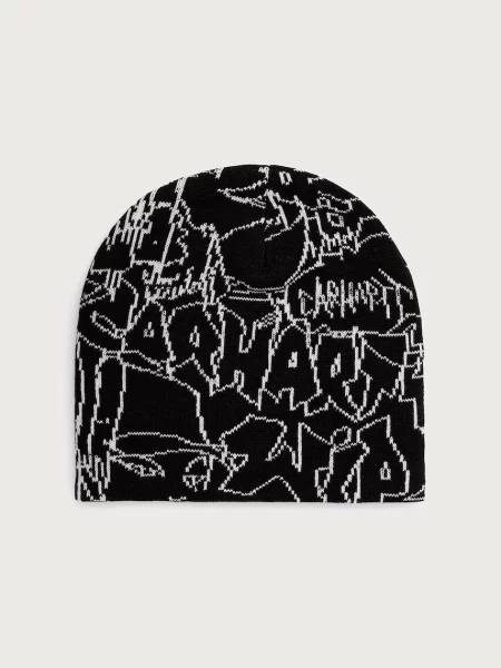 Καπέλο Carhartt WIP Blinkerfluid Beanie Black/ Wax Universal μαύρο