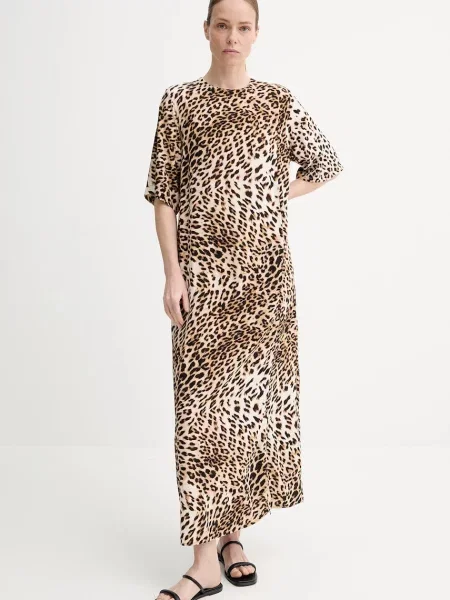 Макси платье Gestuz бежевое