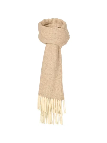 Fular Gran Sasso cu franjuri cu model herringbone
