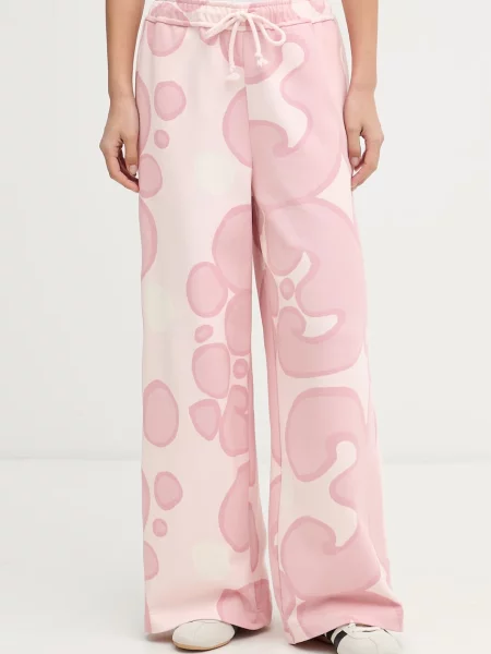 Marimekko pantaloni de trening pentru femei din roz