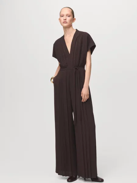 Комбінезон MANGO темно-коричневий коричневий